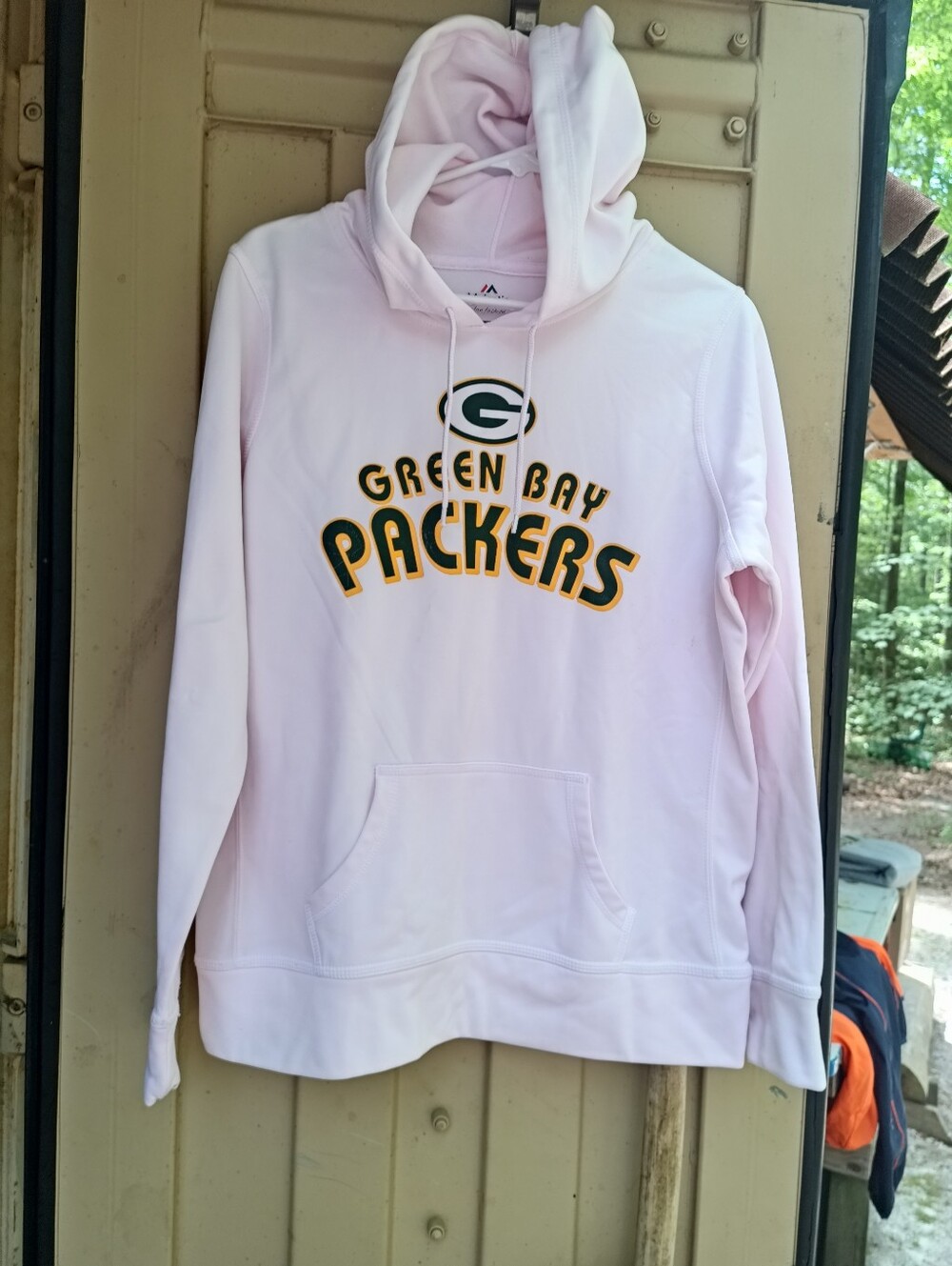 Pink Green Bay Packers Sweatshirt Large